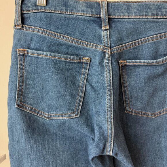 Old Navy Teenager Girl 14-Year-Old Blue Straight-Leg Jeans – Fits Women's S - Picture 2 of 4